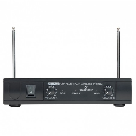 Wireless Microphone with 2 Handheld Mics Soundsation WF-V21HHA