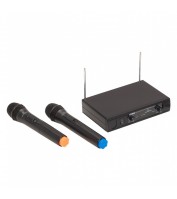 Wireless Microphone with 2 Handheld Mics Soundsation WF-V21HHA