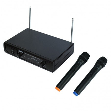 Wireless Microphone with 2 Handheld Mics Soundsation WF-V21HHA