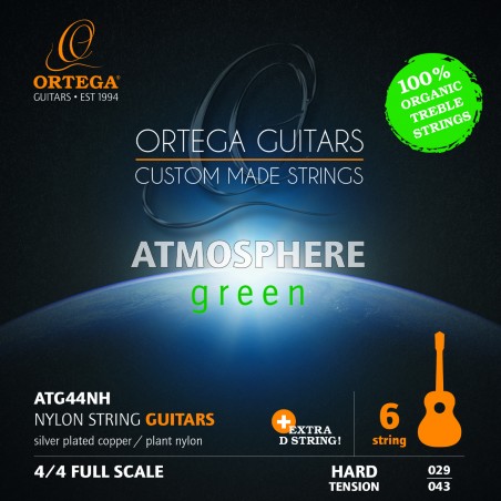 100% Organic Treble Strings Ortega ATG44NH