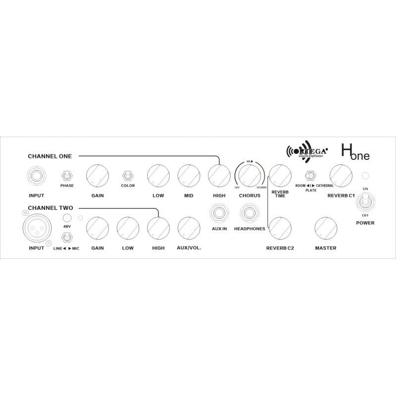 Acoustic amplification head Ortega H ONE