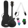 Cascha Carbon Fibre Concert Ukulele Set
