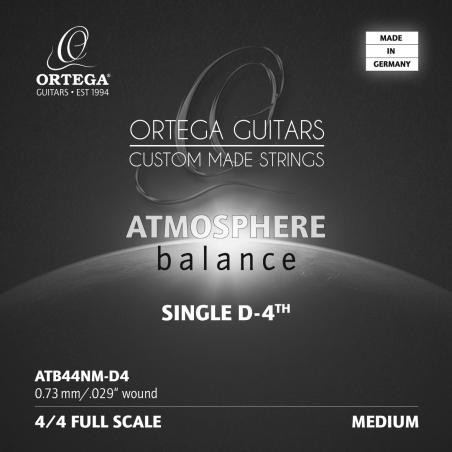 Ortega ATB44NM-D4 Atmosphere Balance seeria üksik keel klassikalisele kitarrile