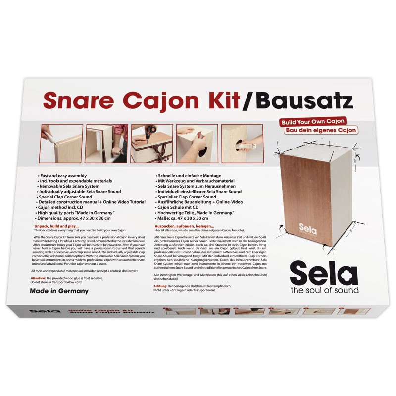 Sela Snare Cajoni kokkupanemise komplekt SE 001