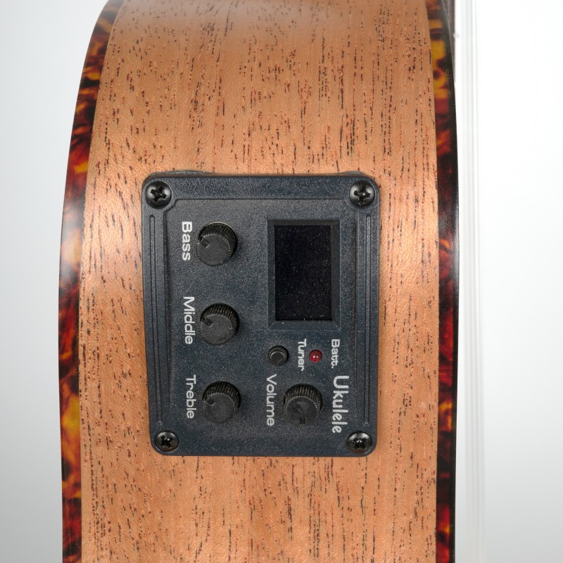 Cascha Premium Mahogany Concert Ukulele with pickup system HH 2035E