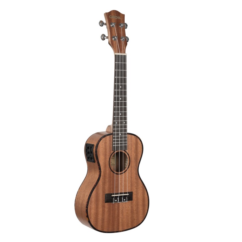 Cascha Premium Mahogany Concert Ukulele with pickup system HH 2035E