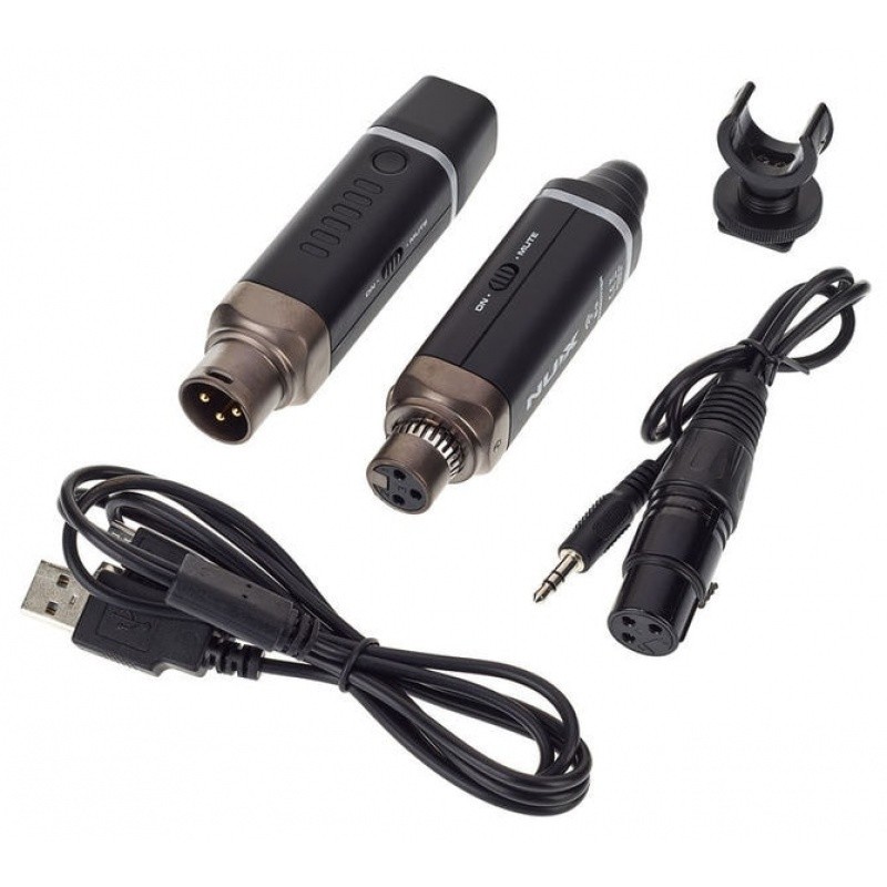 NUX wireless system with XLR transmitter and receiver B-3
