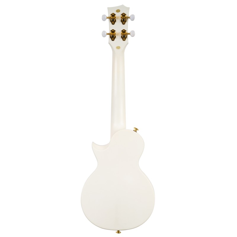 Cascha kontsert ukulele komplekt Carbon Fibre white
