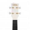 Cascha kontsert ukulele komplekt Carbon Fibre white