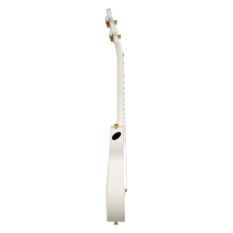 Cascha kontsert ukulele komplekt Carbon Fibre white