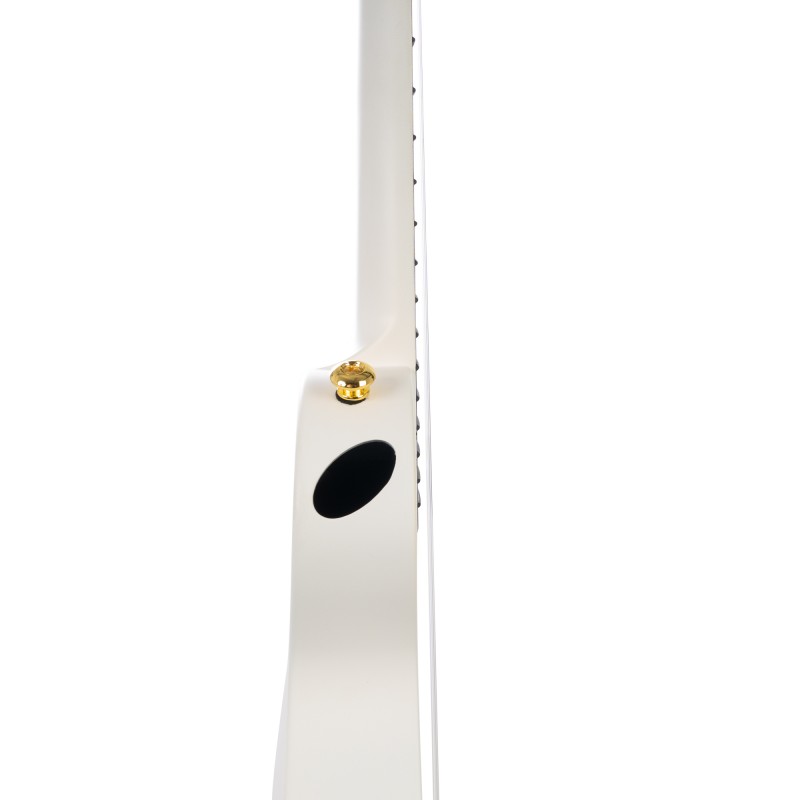 Cascha kontsert ukulele komplekt Carbon Fibre white