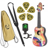 Vasakukäeline sopran ukulele komplekt Keiki K2-68-L