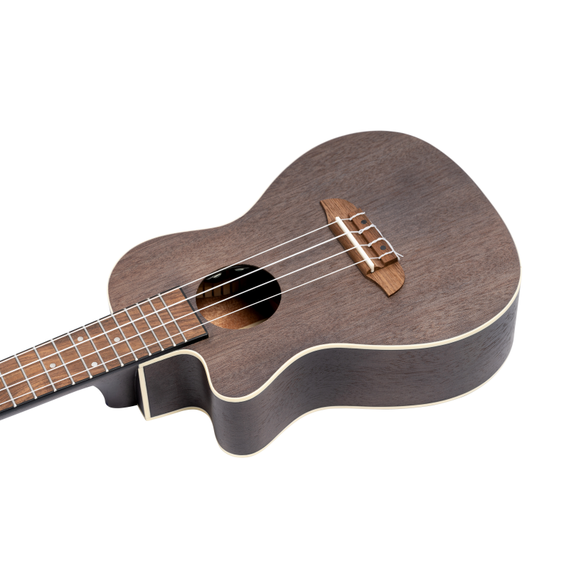 Vasakukäeline kontsert ukulele Ortega RUCOAL-CE-L