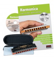 Professional Blues Harmonica in C Diatonic Set Cascha HH 1610 EN