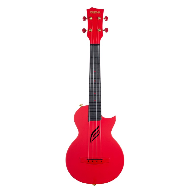 Kontsert ukulele komplekt Cascha carbon HH 2280 punane