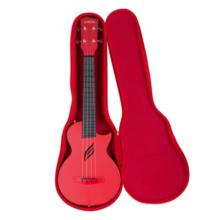Kontsert ukulele komplekt Cascha carbon HH 2280 punane
