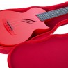 Kontsert ukulele komplekt Cascha carbon HH 2280 punane