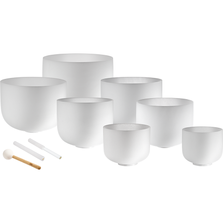 MEINL Sonic Energy Crystal Singing Bowls Chakra-Set