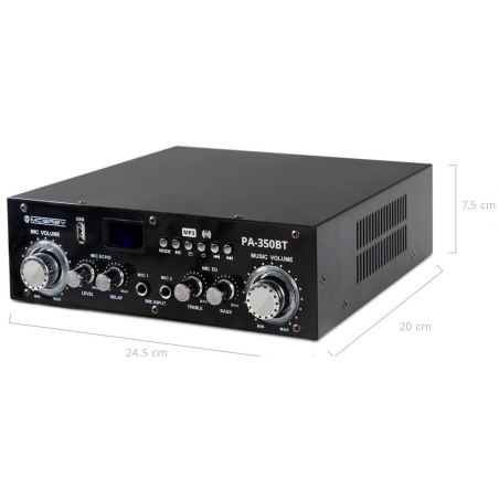 McGrey PA-350BT võimendi Bluetoothiga koos USB / MP3 mängijaga