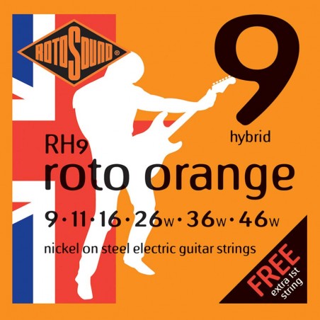 Rotosound Roto string set electric nickel wound 9-46 RH9