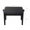 Classic Piano Bench P Black Matte