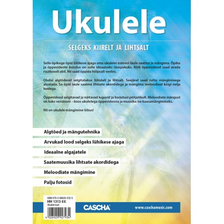 Ukulele selgeks kiirelt ja lihtsalt Cascha HH 1313 EE