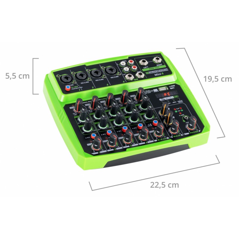 Pronomic Mini6 6-Channel USB Mixer