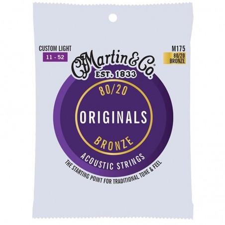 Martin acoustic Guitar Strings M175 (11-52)