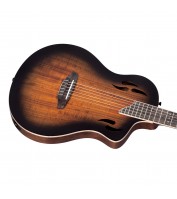 ORTEGA TourPlayer DeLuxe elektroakustiline klassikaline kitarr koos kotiga - Acacia Burst