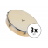 XDrum HTM-10S 10" Hand Drum with Natural Skin Set of 3