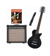 Rocktile L-50B Junior 3/4-Size Electric Guitar SET with Amp, Strap and Cable