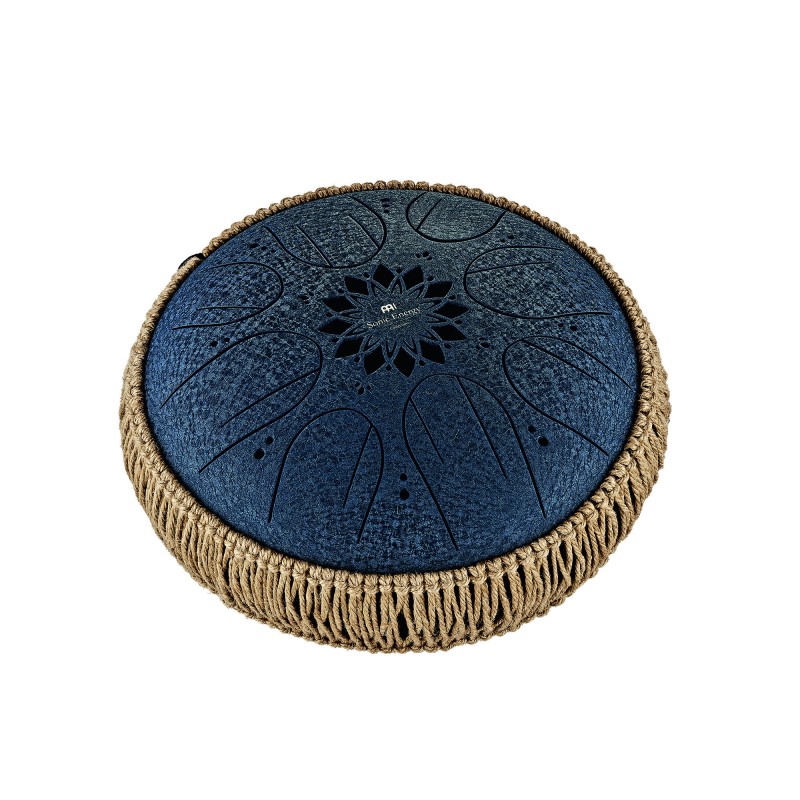 MEINL Sonic Energy Medium Octave Steel Tongue Drum 10" - C Minor/8 Notes/432 Hz - Navy Blue