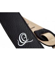 ORTEGA Suede-Leather Guitar-Strap - Relax Black OSSU-60