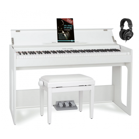 Classic Cantabile DP-S1 WM E-Piano White Matte Set