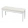Double Piano Bench White High Gloss