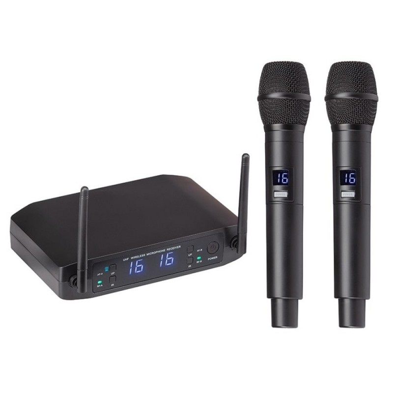 UHF Dual Digital Wireless mikrofoni süsteem WF-U216HH