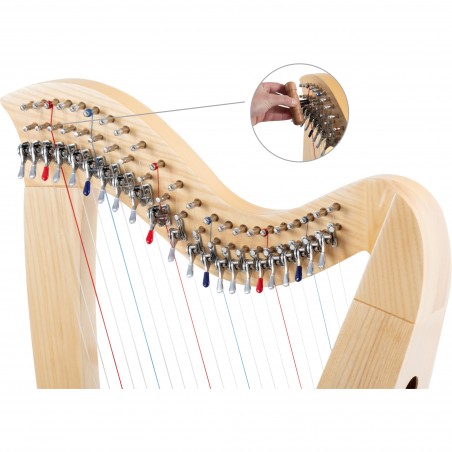 Classic Cantabile H-22LG AW Celtic Harp 22