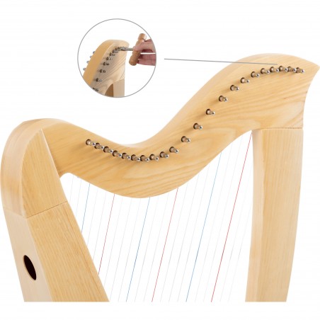 Classic Cantabile H-22LG AW Celtic Harp 22