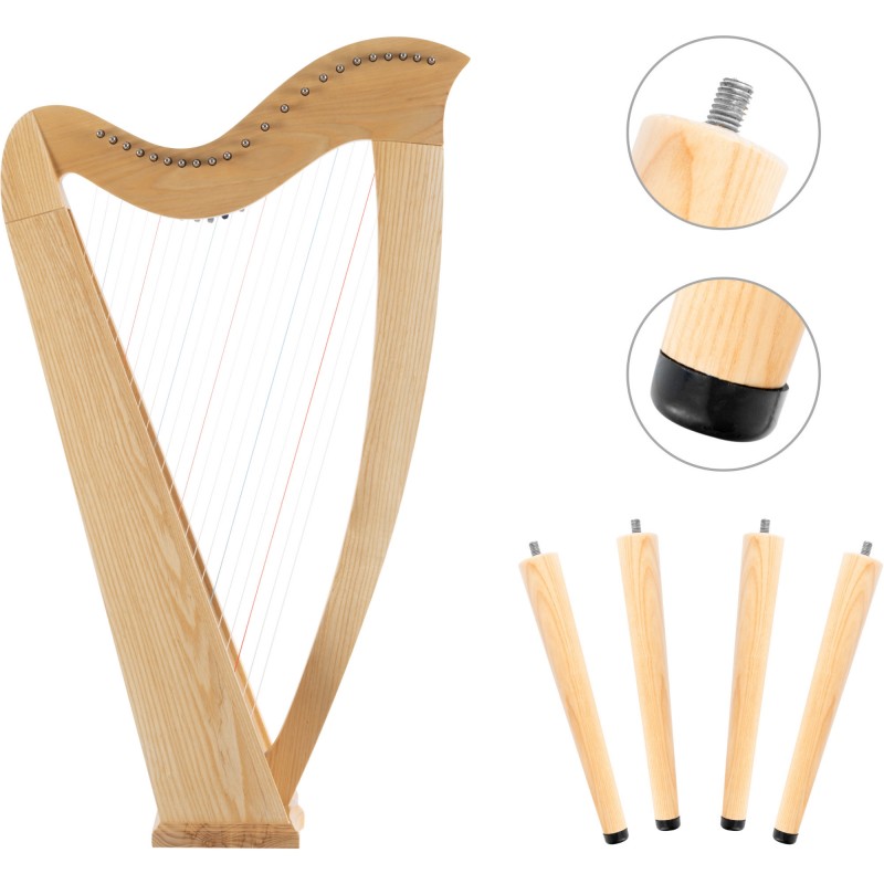Classic Cantabile H-22LG AW Celtic Harp 22