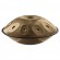 MEINL Sonic Energy HPSTL100 Sensory Handpan Stainless Steel D Kurd 10 Notes 440 Hz - Vintage Gold