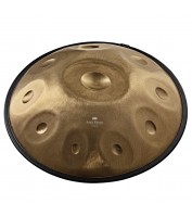 MEINL Sonic Energy HPSTL100 Sensory Handpan Stainless Steel D Kurd 10 Notes 440 Hz - Vintage Gold
