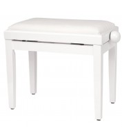 Piano Bench Classic White