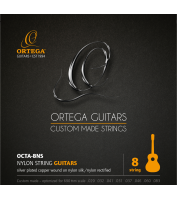 8-keelse klassikalise kitarri keeled Ortega OCTA-8NS