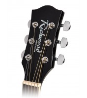 Vasakukäeline elektroakustiline kitarr Richwood RD-12LCEBK