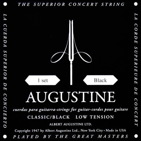 Klassikalise kitarri keelte komplekt Augustine Black AU-CLBK