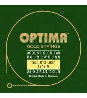 OPTIMA Acoustic guitar 24K GOLD STRINGS medium